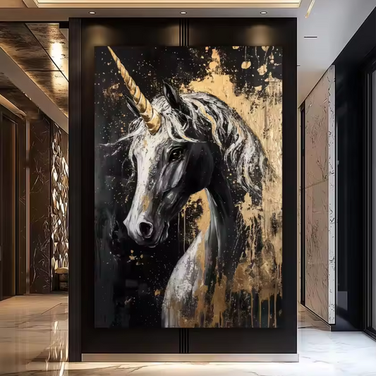 Majestic Creations™ – Konst med vilda djur – Djärva mönster i svart och guld