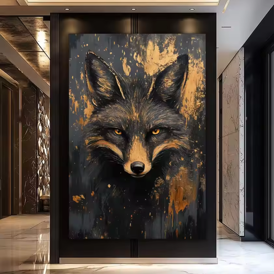 Majestic Creations™ – Konst med vilda djur – Djärva mönster i svart och guld