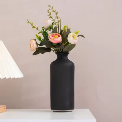 Modern Bloom™ – Modern svart keramikvas – Snygg, elegant och mångsidig design